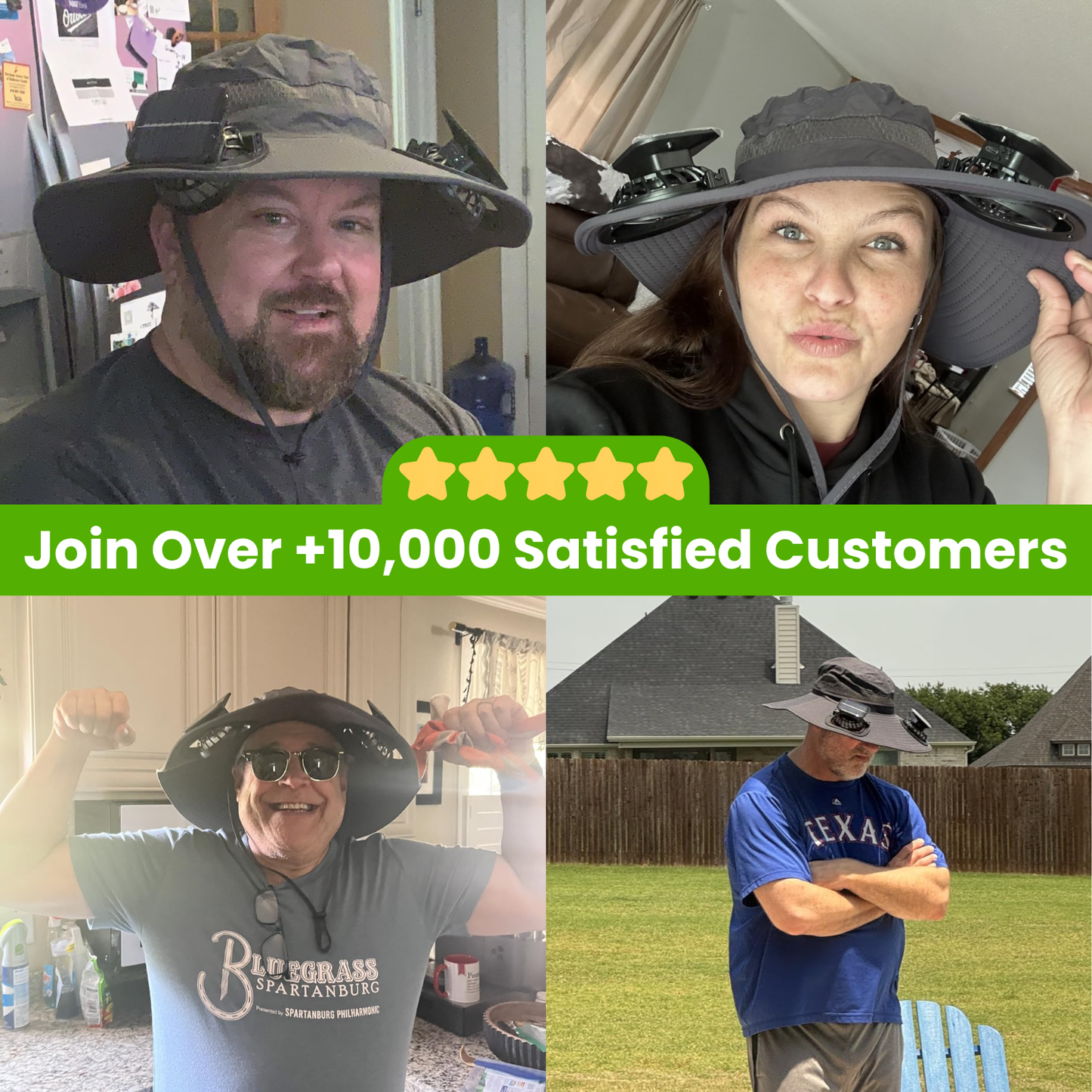 ManeVac Solar Power Fan Hat for Outdoor Activities, Fishing Gardening Fan Hat with Fan Solar, Removable Fans Wide Brim Sun Hat