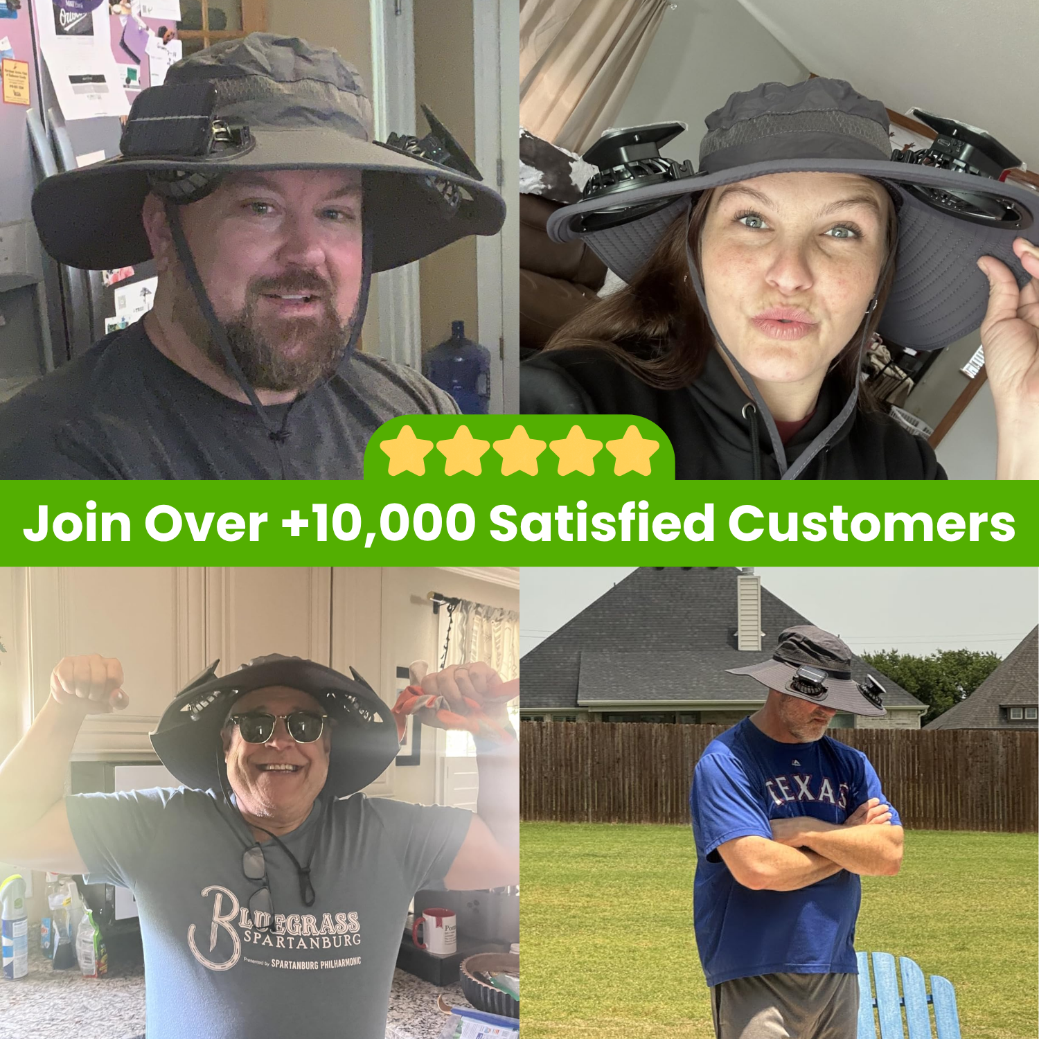 ManeVac Solar Power Fan Hat for Outdoor Activities, Fishing Gardening Fan Hat with Fan Solar, Removable Fans Wide Brim Sun Hat